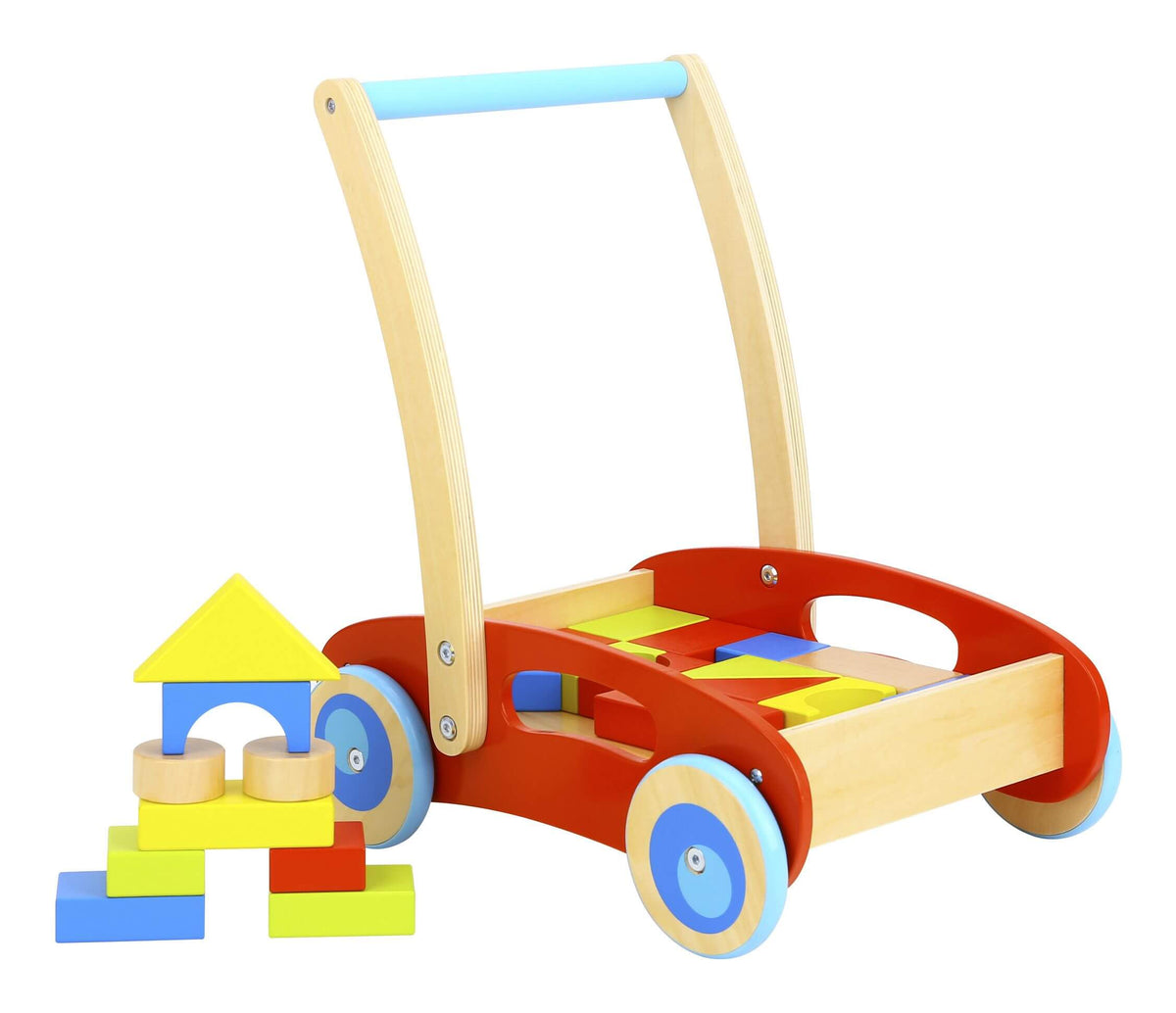 Wooden Baby Walker Tooky Toys The Toy Room