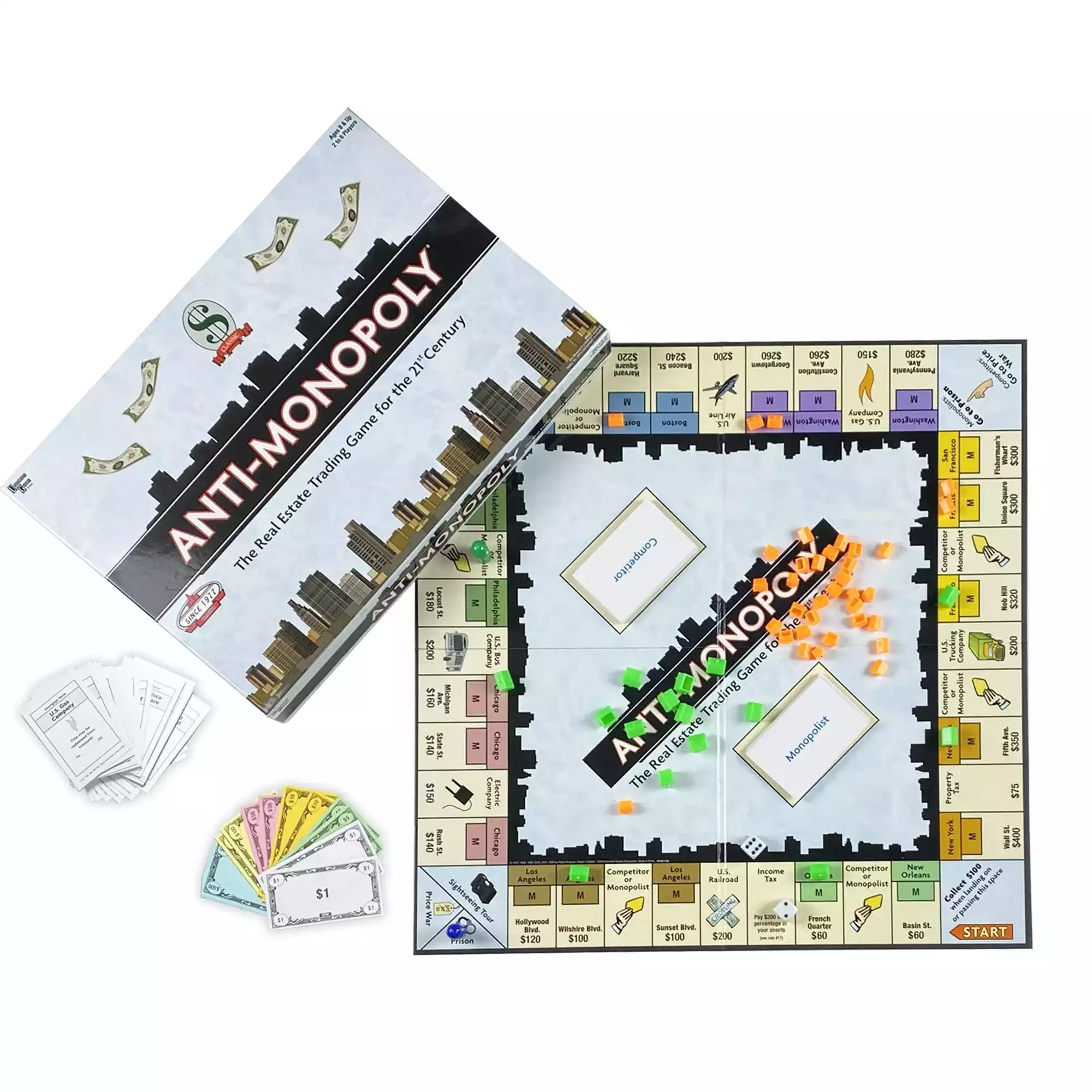 Enhance problem solving skills with this activity kit - Anti Monopoly Board Game