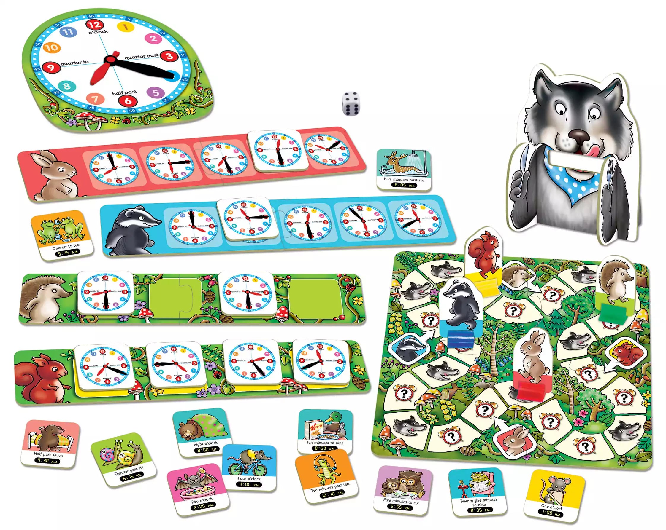 Content View - What's the time Mr. Wolf Orchard toys - educational board games at toy room