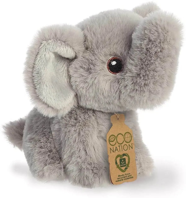 Eco Nation Elephant toy - elephant soft toy - aurora toys