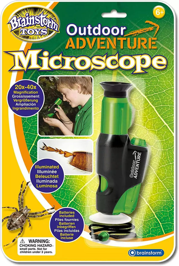 Toy microscope - shop outdoor adventure microscope for kids - Brainstorm toys