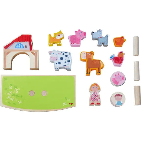 components from HABA stacking toy