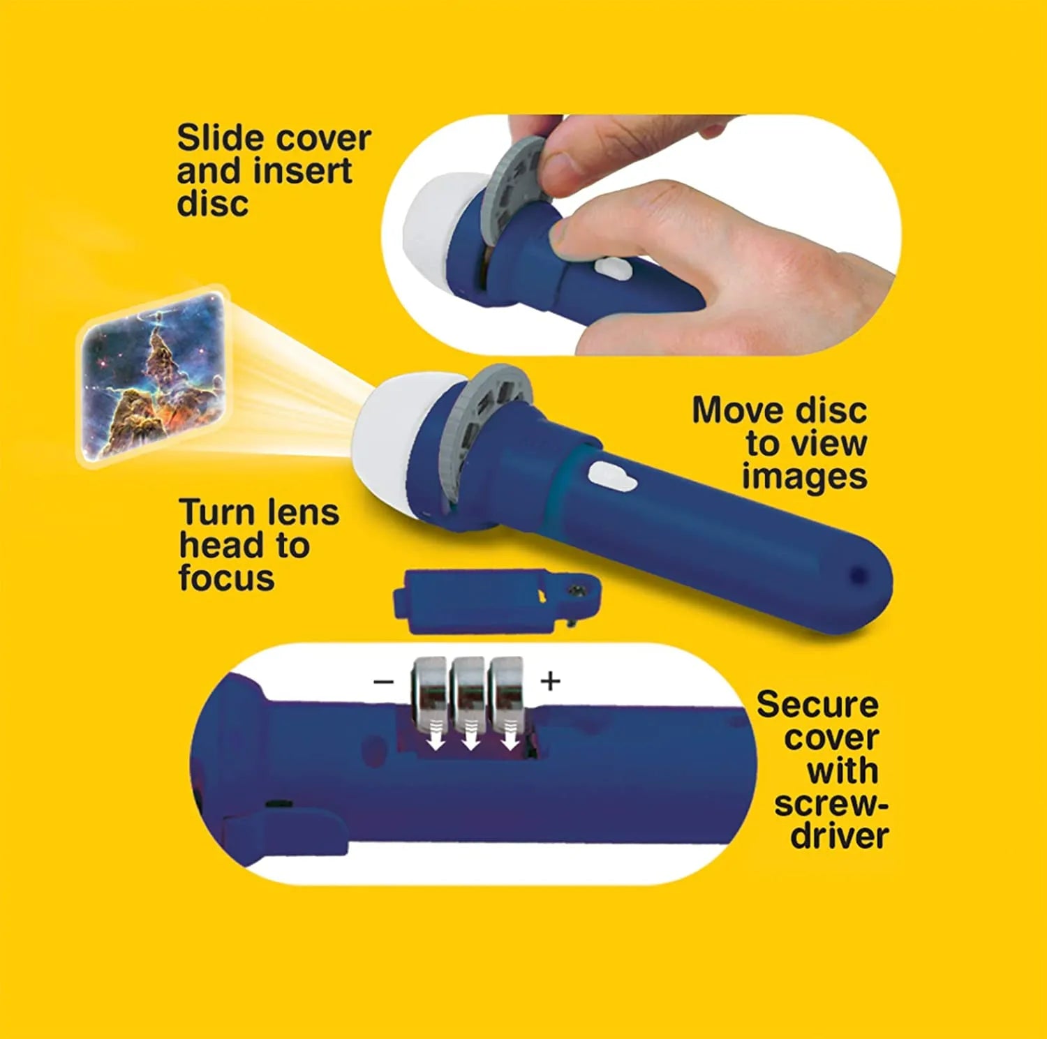 Project R Torch Space Torch | Science Projector Torch Toy – The Toy Room