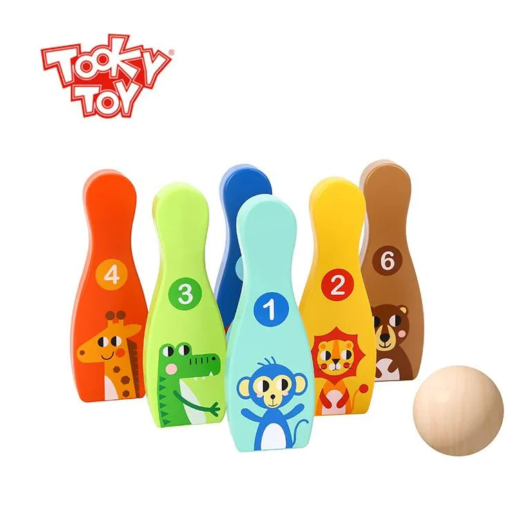tooky toys - wooden bowling game - the toy room