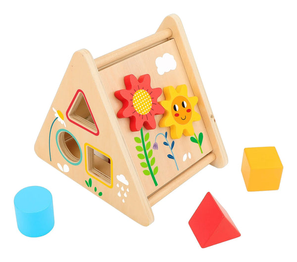 Wooden Activity Triangle Toy - Tooky Toys - shop wooden playsets at The Toy Room