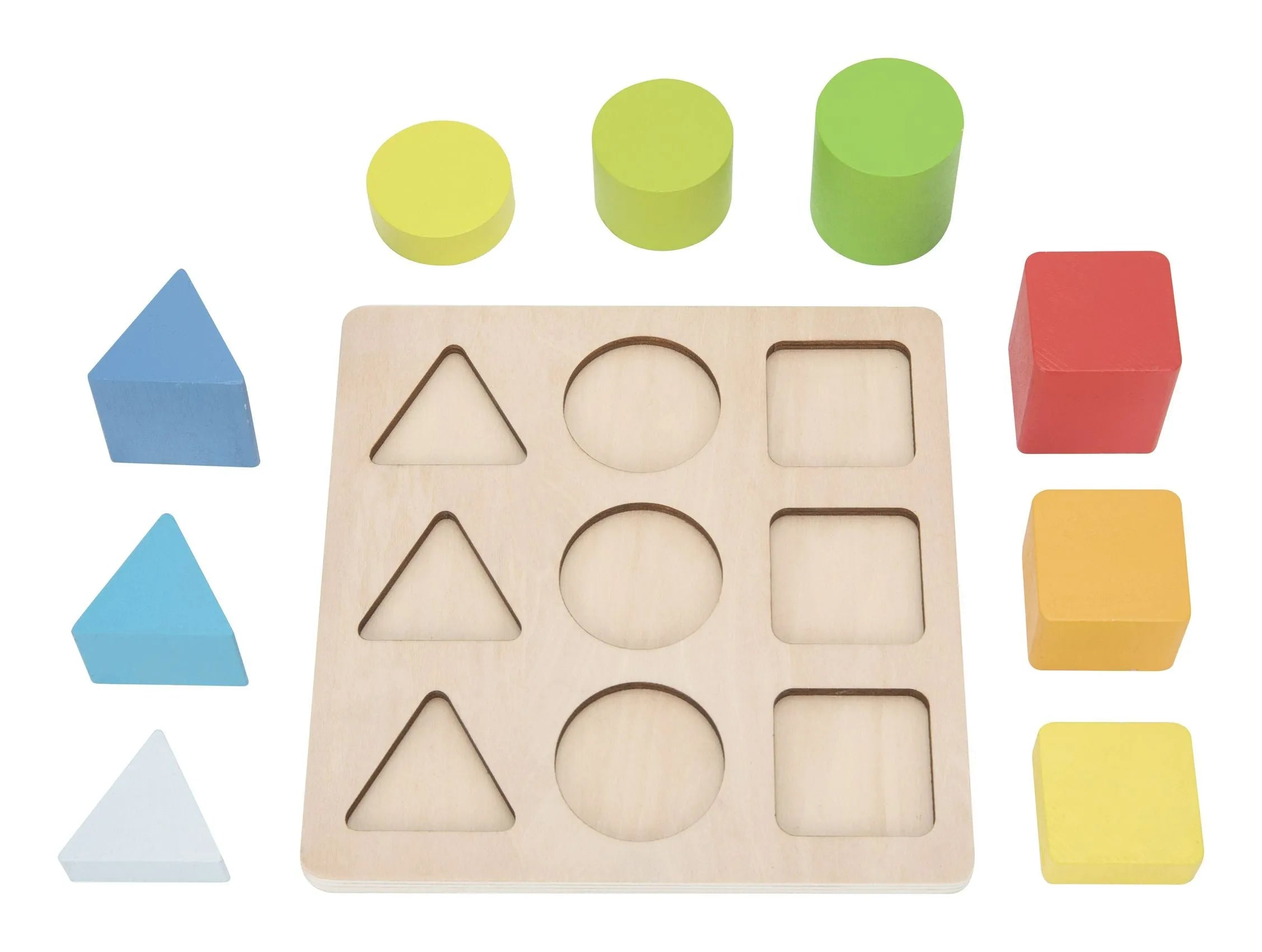 wooden blocks - color and shape sorter - tooky toys