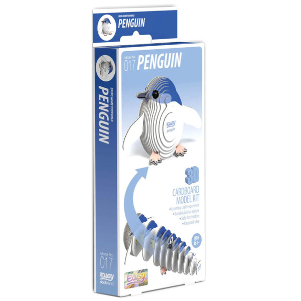 Eugy Penguin 3D Model Front View