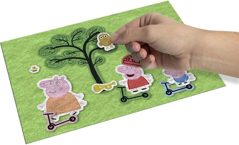 Fuzzy Felt Peppa Pig Activity Set - create your favorite peppa pig scenes - John Adams toys and games at The Toy Room