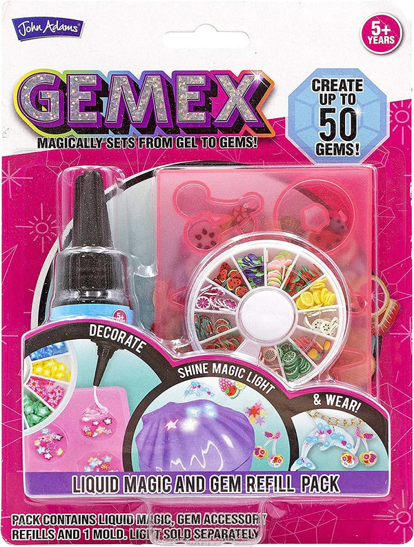 Discover & Explore John Adams for children - Gemex Refill Pack (Liquid and Gems) -