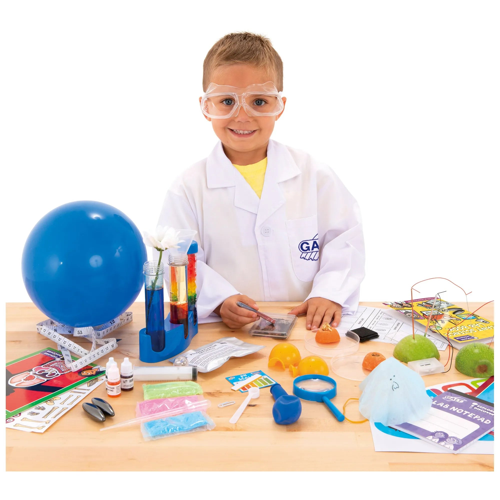 projects created with galt toys giant science lab - science toys - stem toys