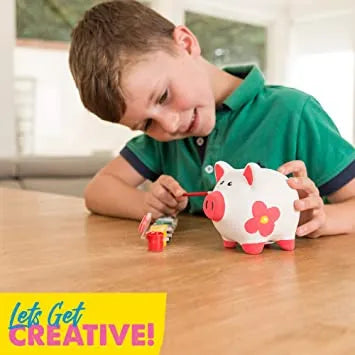 Creative activity kit for kids - Made It Piggy Bank Painting Set - kids paint their own piggy bank toy