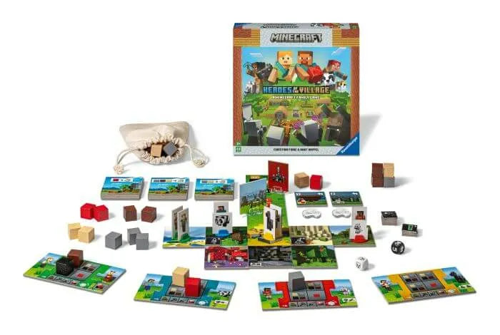 Minecraft Toys - Heroes Of The Village Game - Ravensburger
