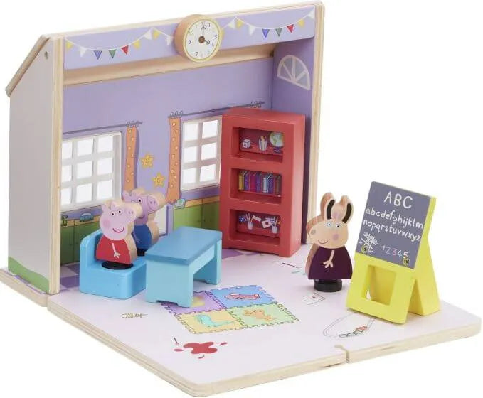 Pretend play - Peppa's Wooden Play School House - wooden toys