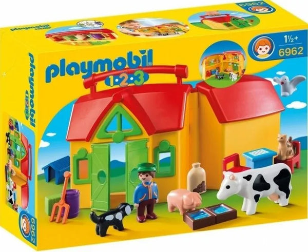 Playmobil farm - toddler playsets - Playmobil take along farm 1.2.3