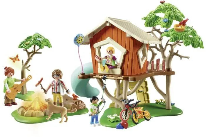 Interactive play with treehouse toy - City Life Adventure Treehouse from Playmobil
