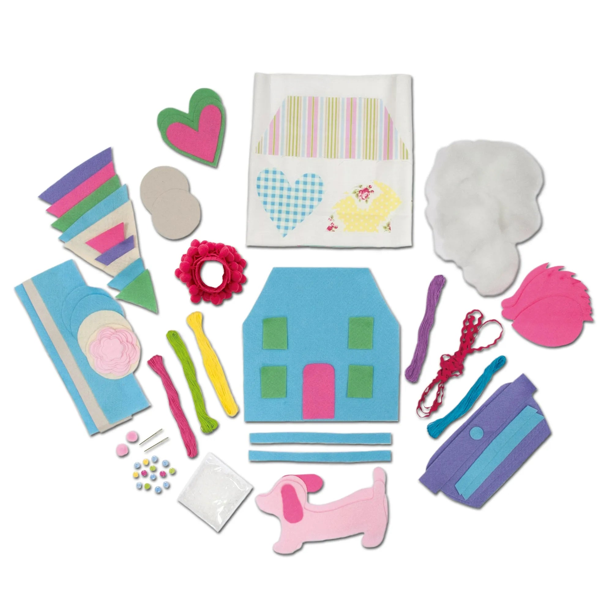 contents view - galt toys sewing case - creative sets for kids