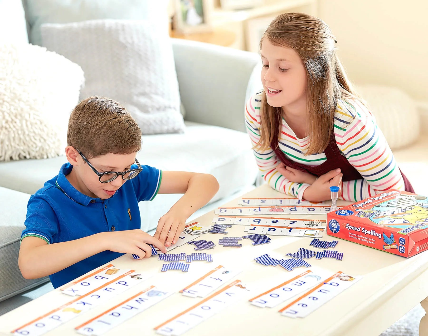 Children learning and playing with Speed Spellings