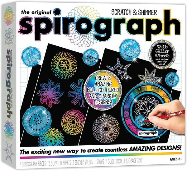 Spirograph Scratch and Shimmer - Creative Activity for kids - Playmonster