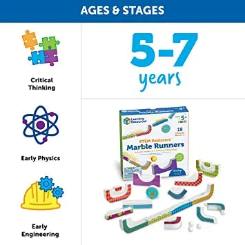 Interactive toy for kids - Stem Explorers Marble Runners - Learning Resources