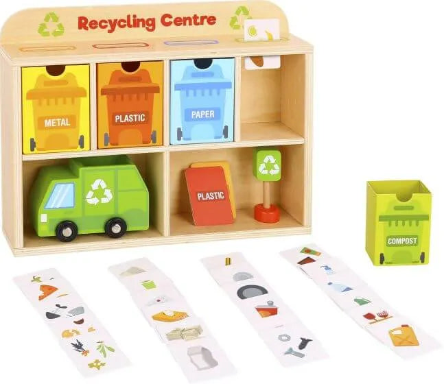 Wooden Toys - recycling centre for kids - Tooky Toys