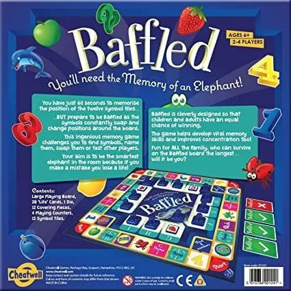 Baffled game - back view - cheatwell games