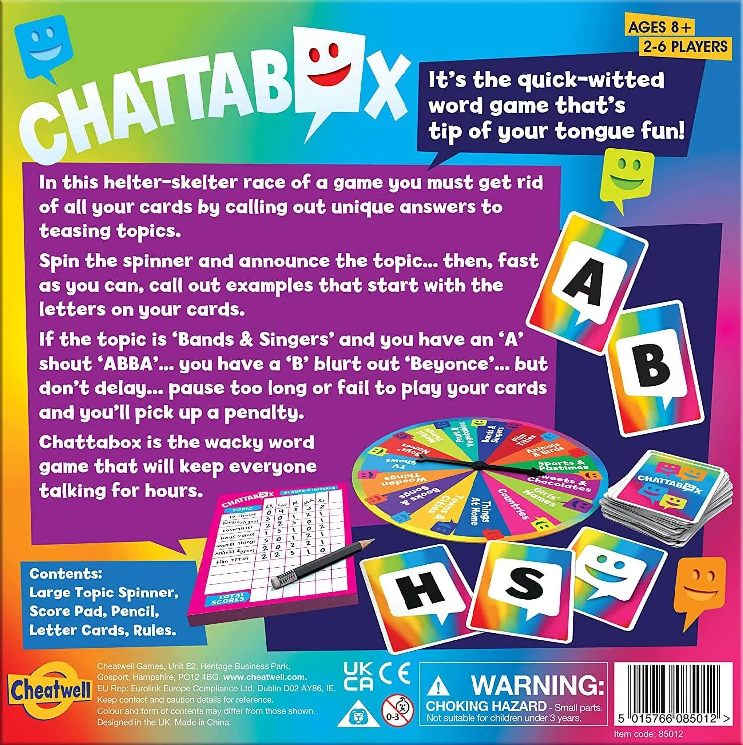 Chattabox - board game - Shop cheatwell games