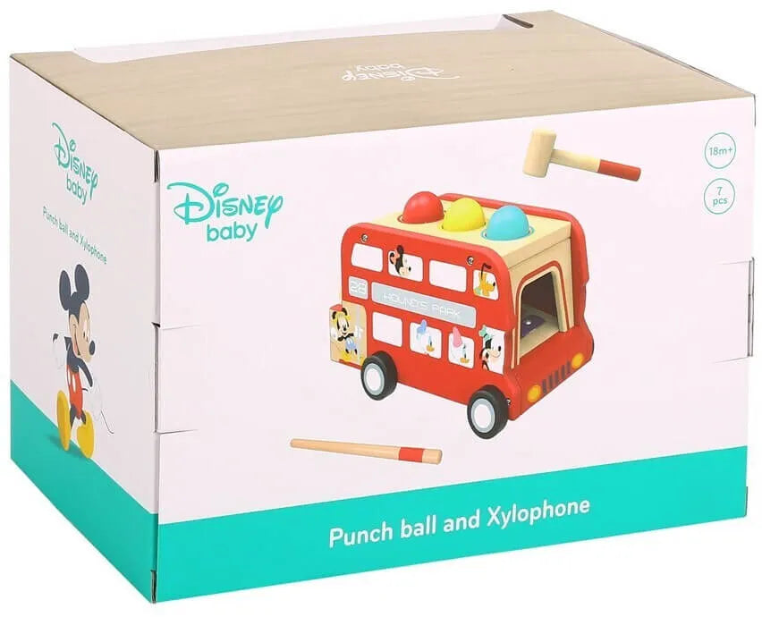xylophone wooden bus from tooky toys - disney wooden bus - shop disney toys at The Toy Room