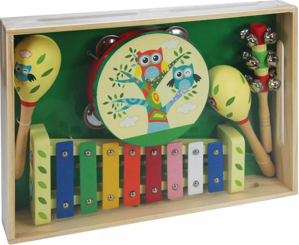 Music Owl Set - Wooden Toys - wooden musical toys