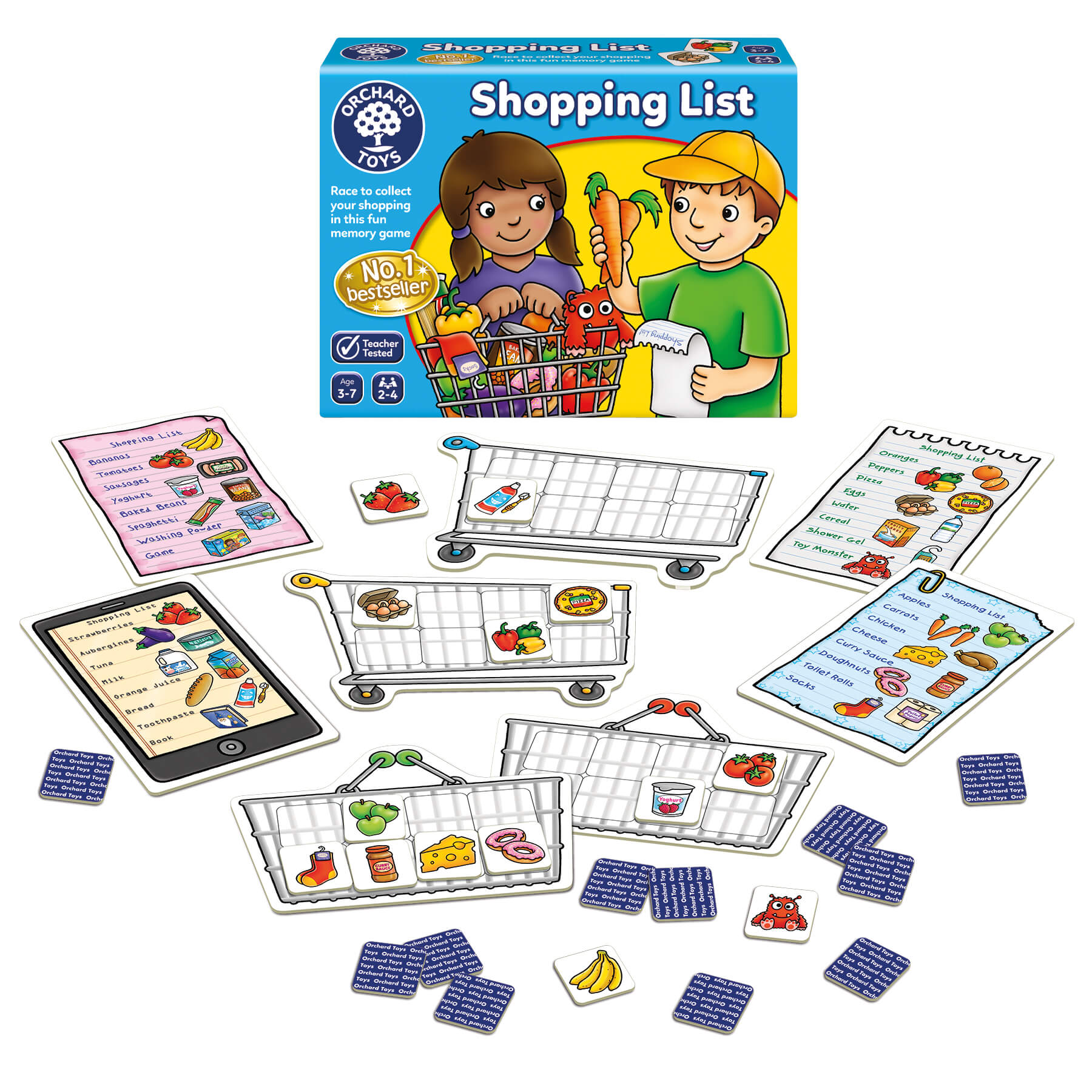 Orchard Toys - Contents of shopping list