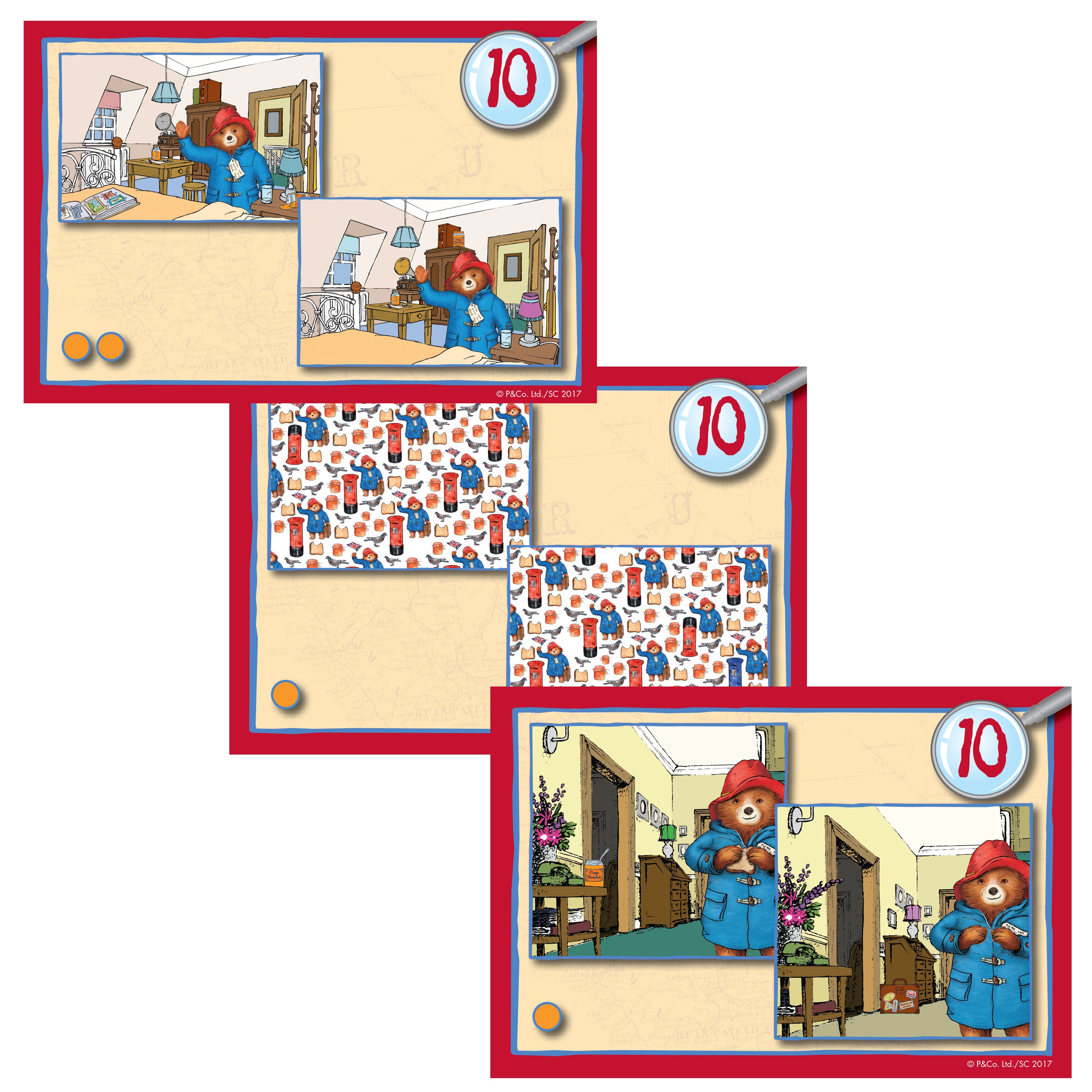 Brainteaser games for kids - Paddington Bear spot the difference - University games