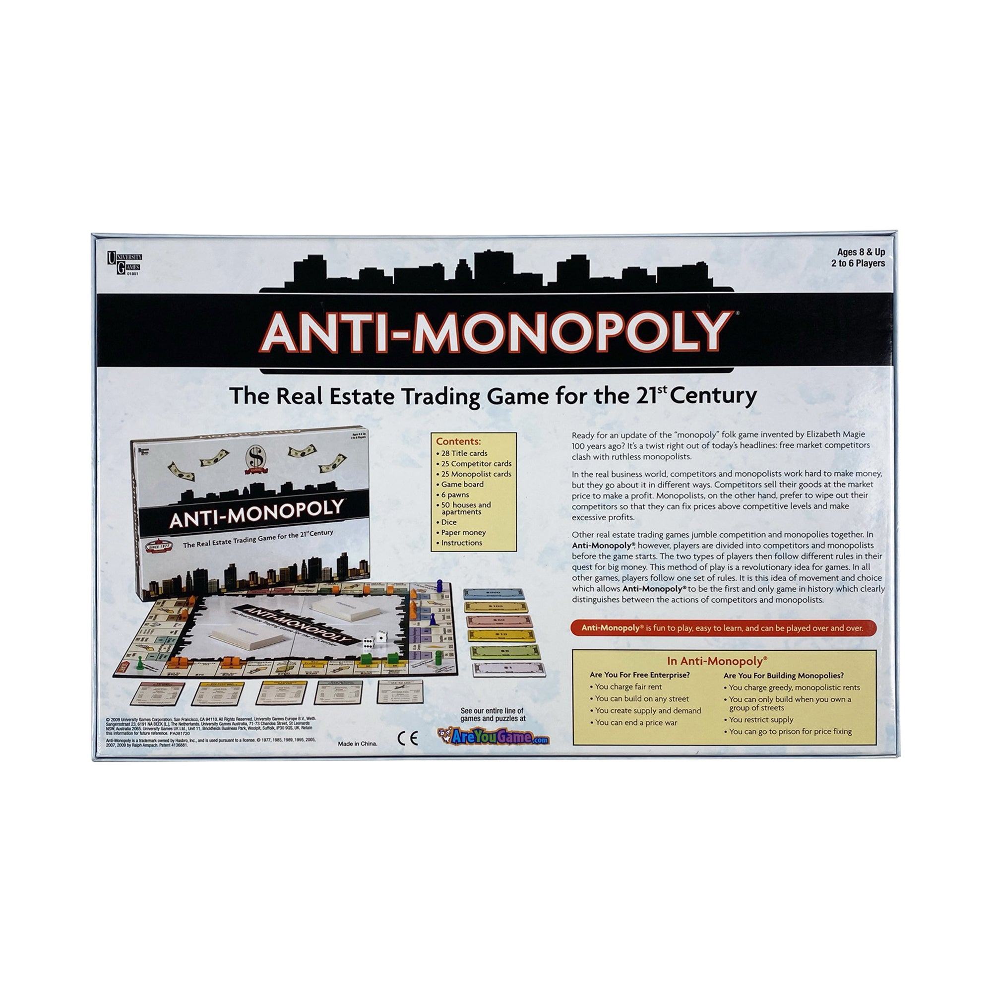 Anti Monopoly - Board Game - University Games