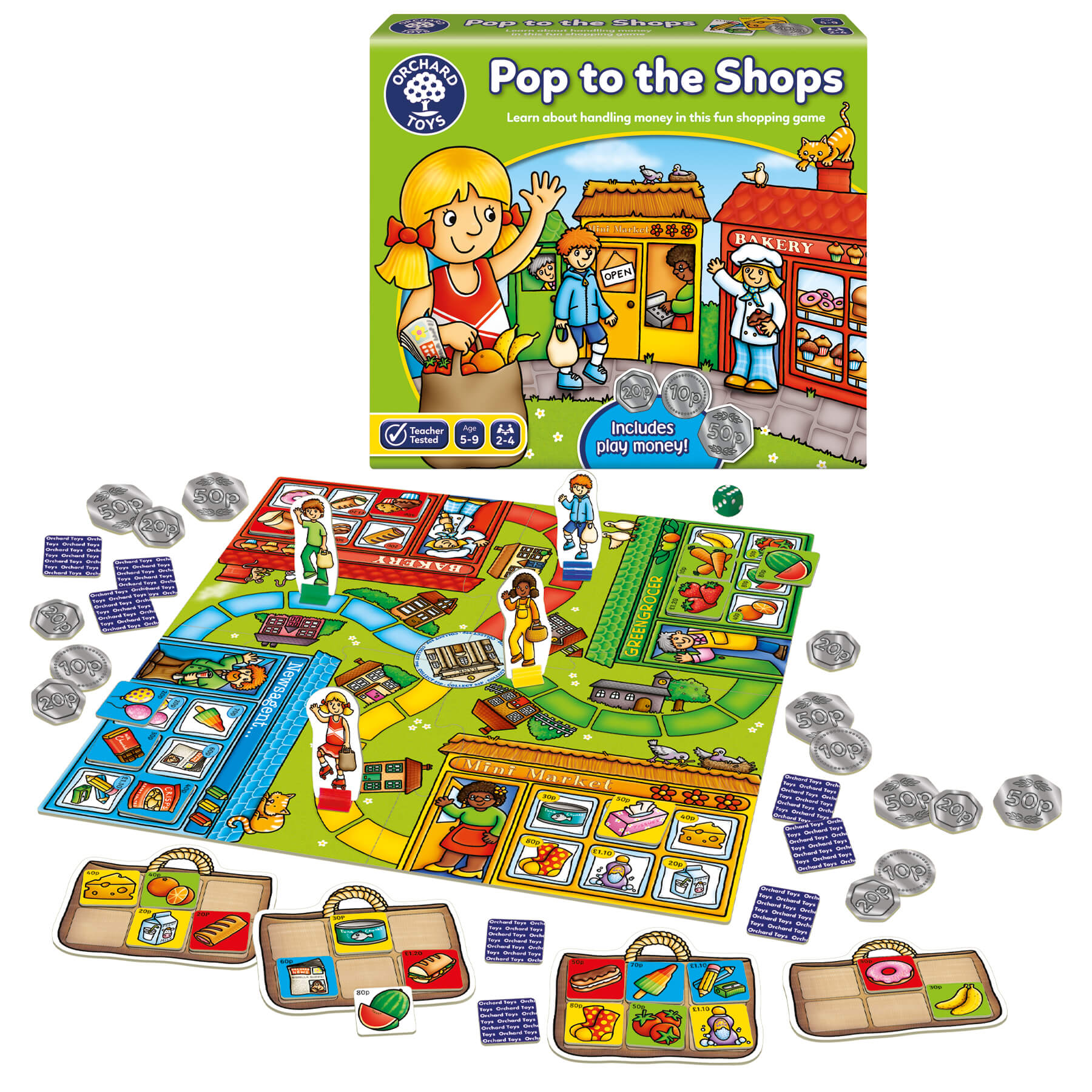pop to the shop - orchard toys - educational board games