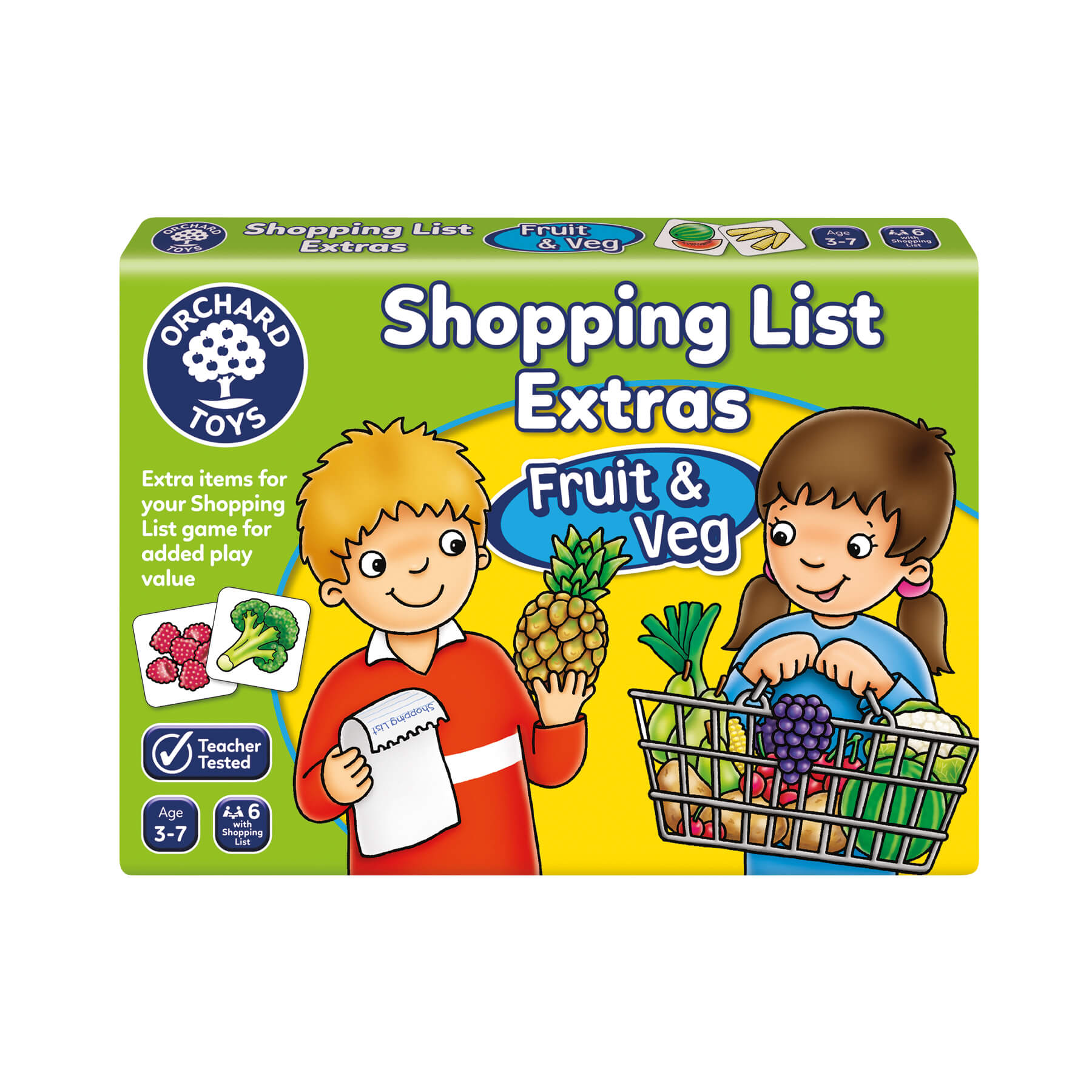 product view - shopping list extras fruit and vegetables