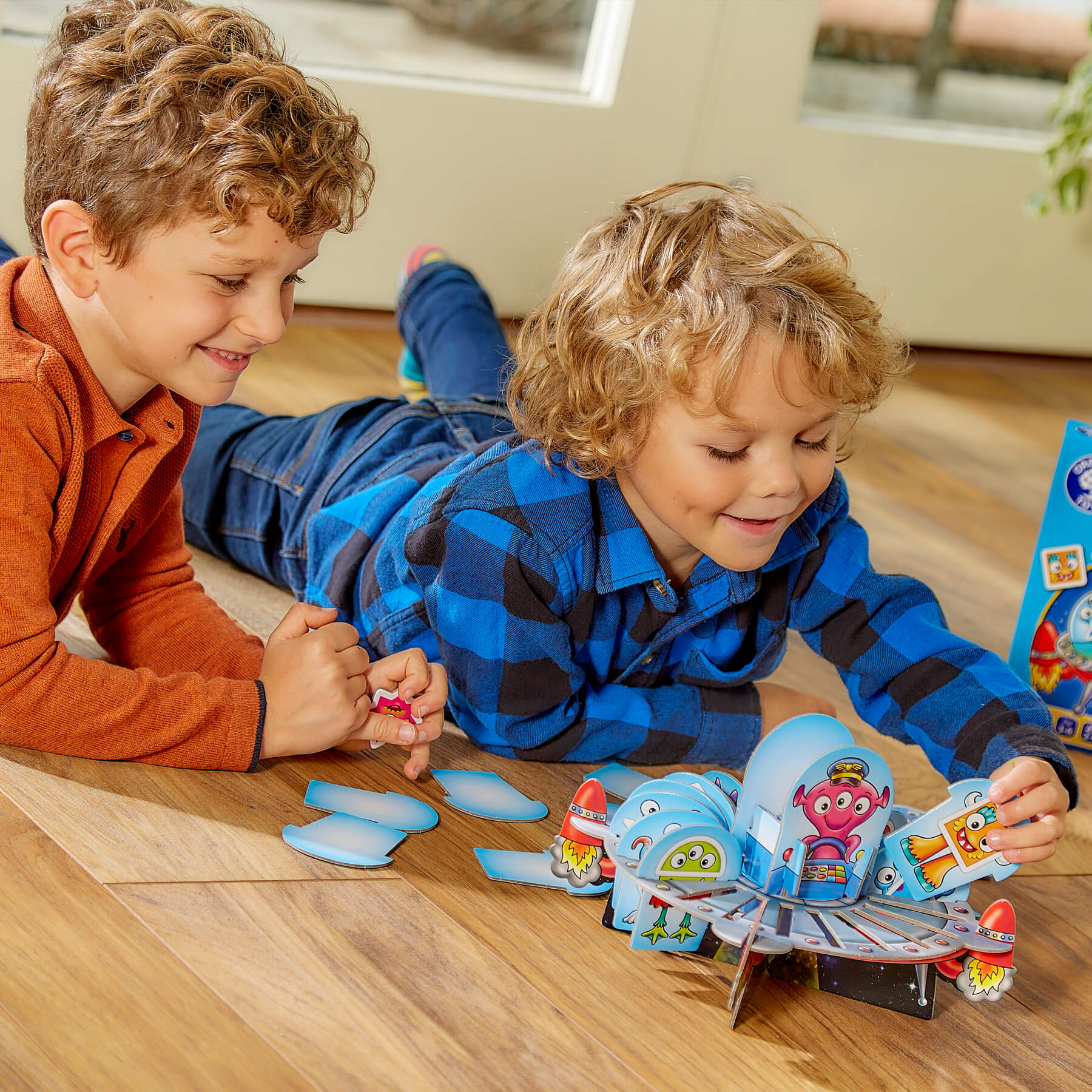 Children playing with Shape Aliens