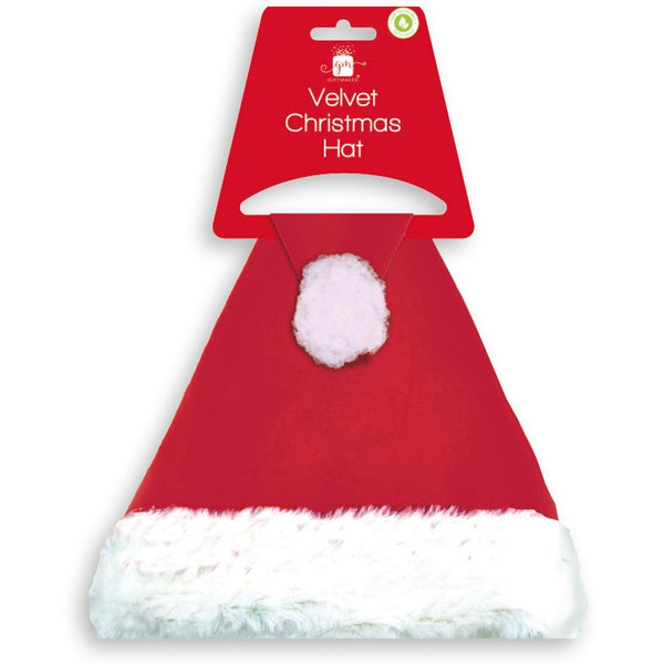 festive cheer to Christmas with our Velvet Santa Hat