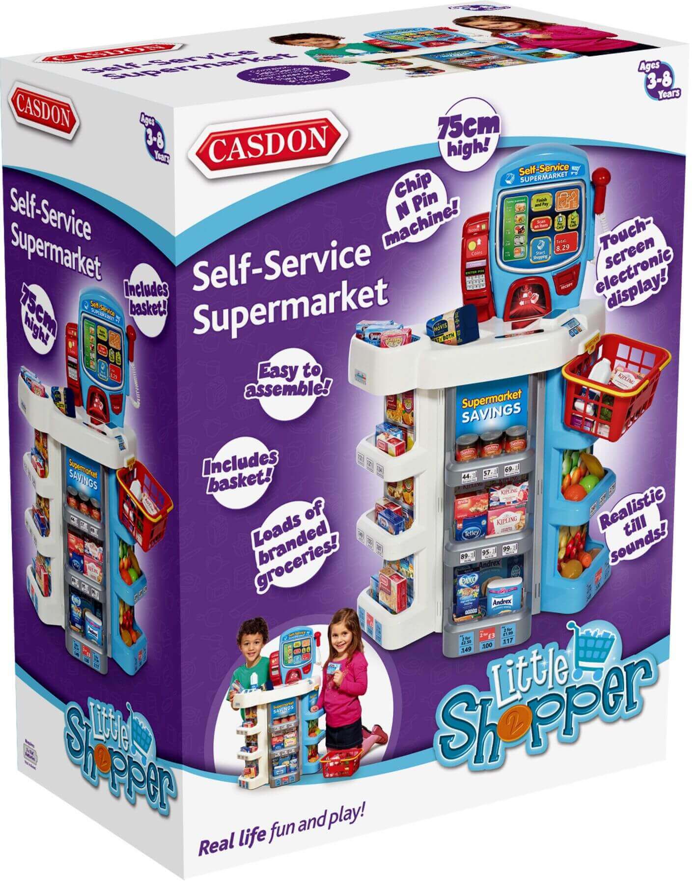 Casdon pretend play self-service supermarket toy