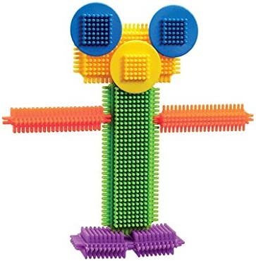 create objects with stickle bricks - construction toy - creativity for toddlers
