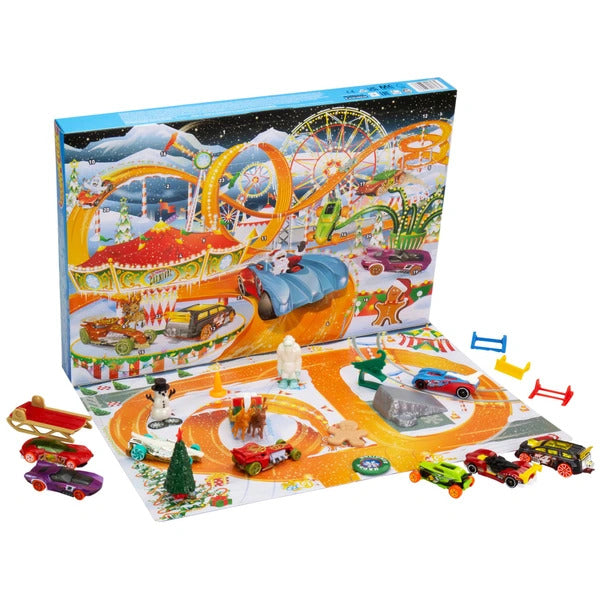 components of hot wheels advent calendar - hot wheels calendar
