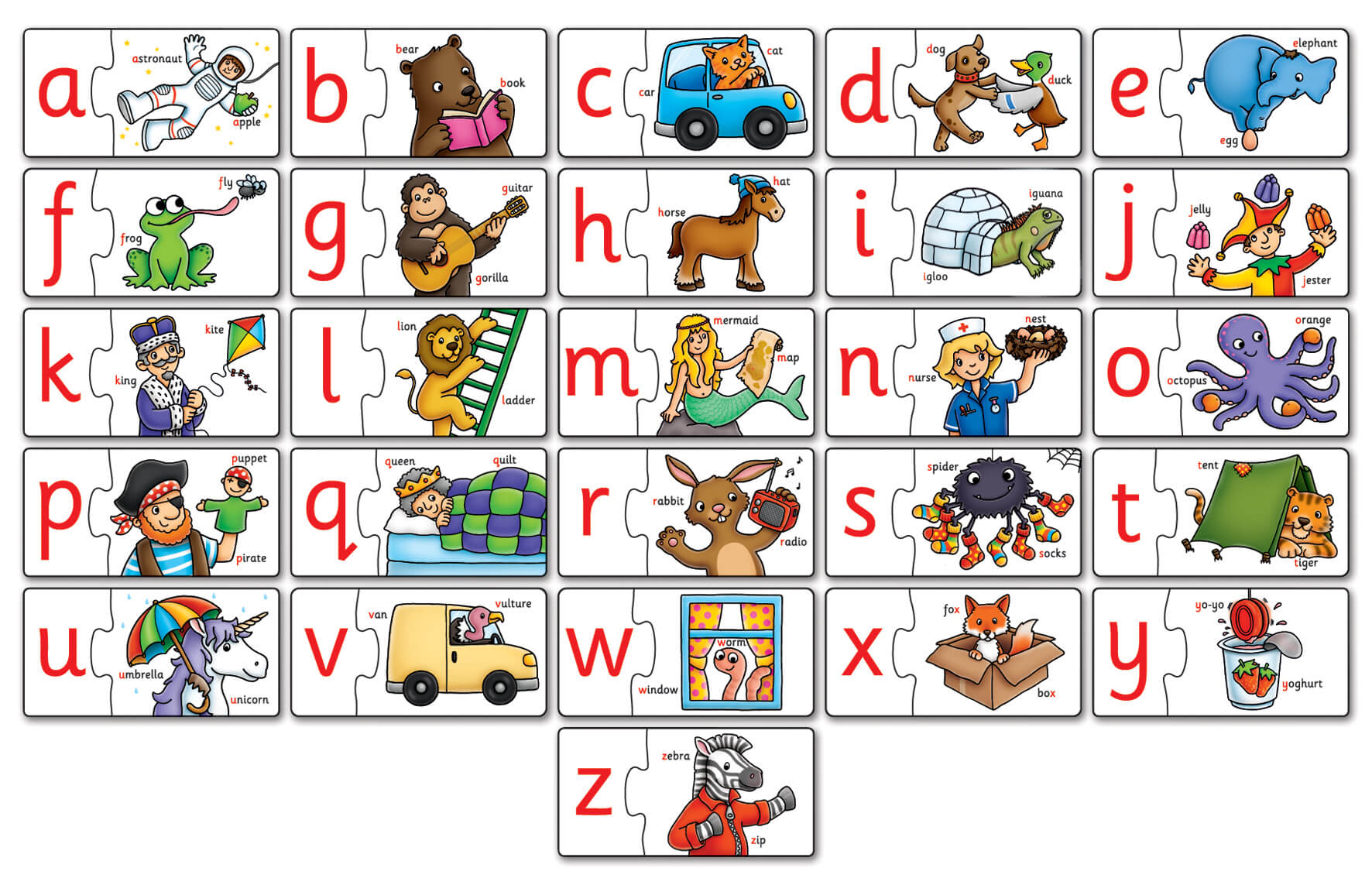 Puzzle View - Alphabet Match - jigsaw puzzles for kids