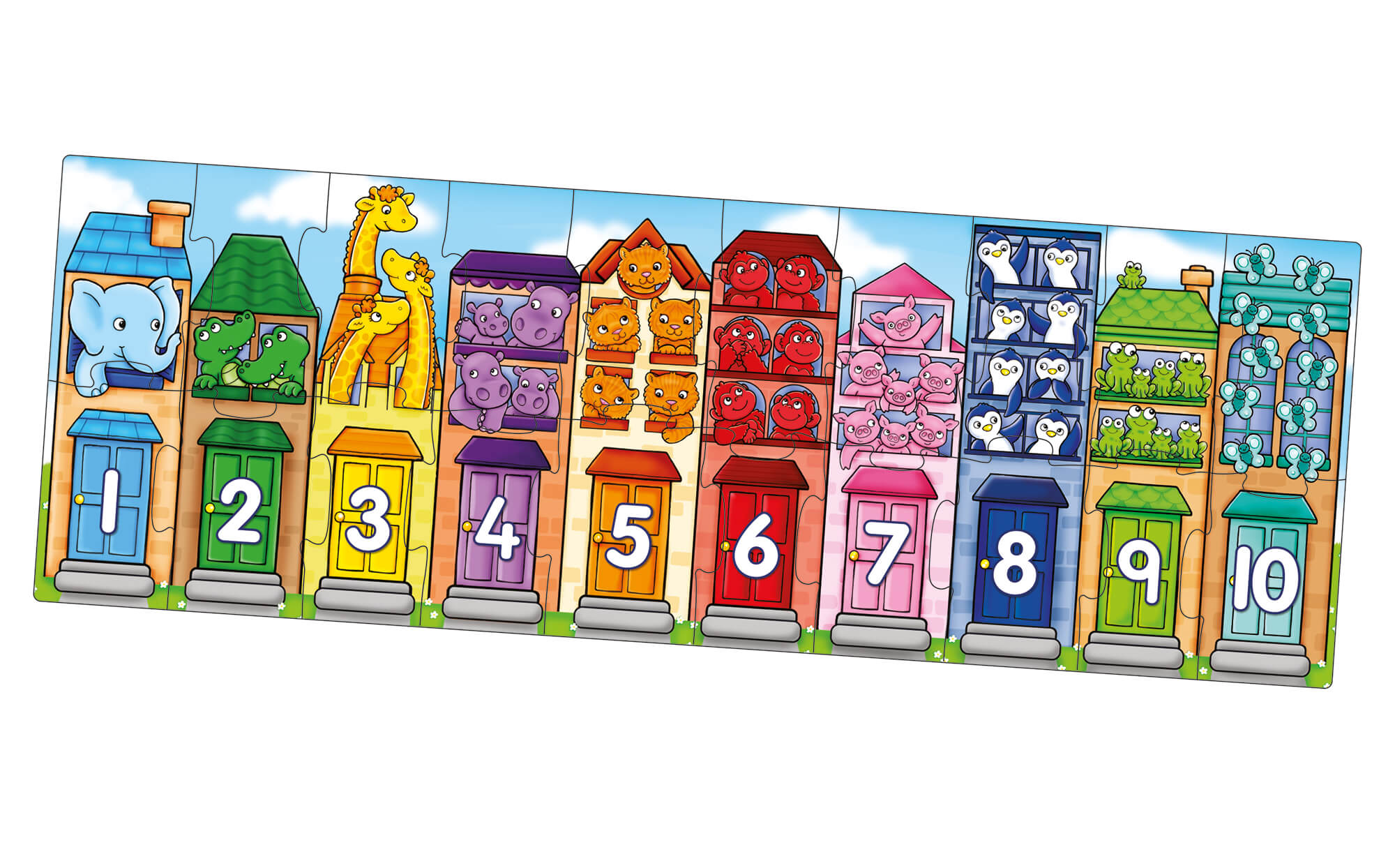 educational puzzle for kids - shop number street from orchard toys - the toy room