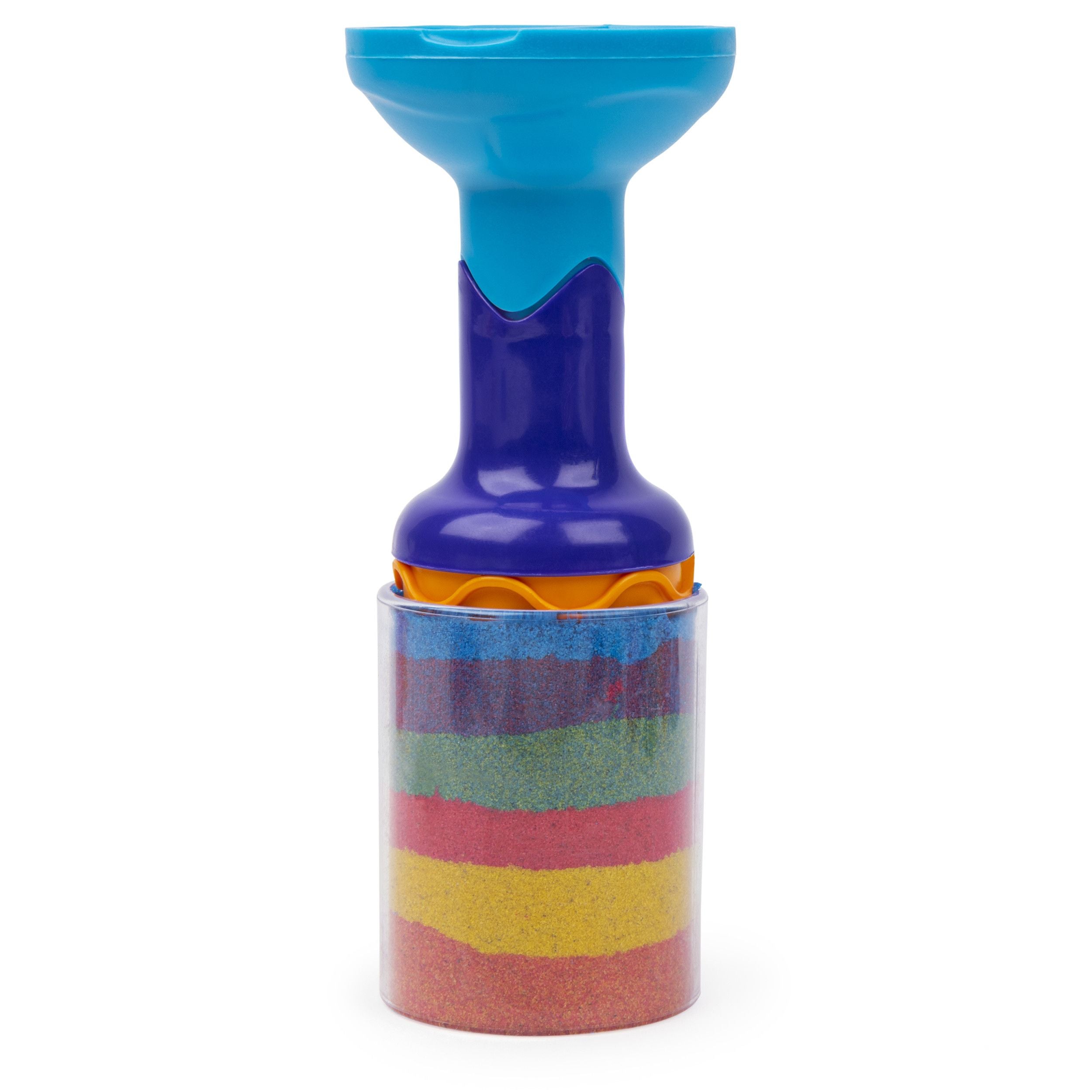 Spin master - learn the colours of rainbow with kinetic sand rainbow mix set 