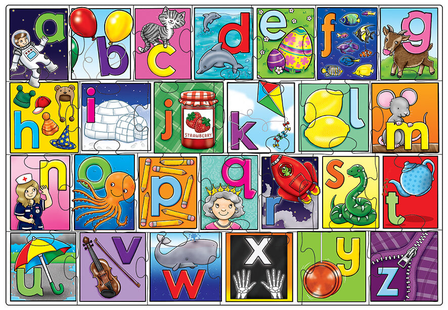 Puzzle View - Big Alphabet Jigsaw Puzzle