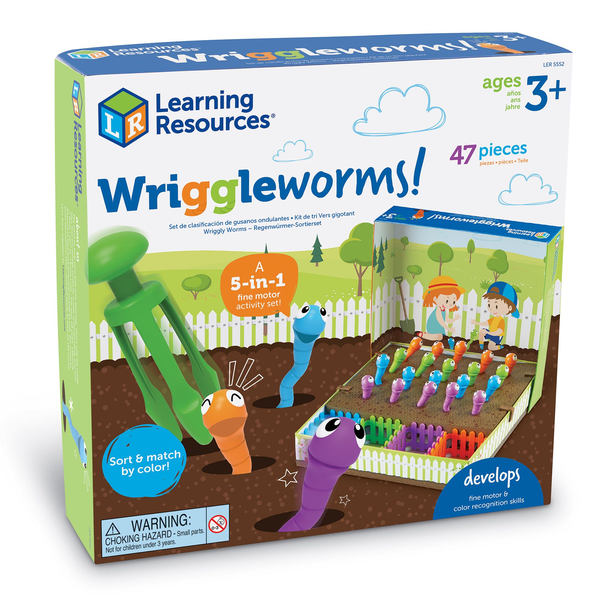 Wriggleworms 3d product view - learning resources toys