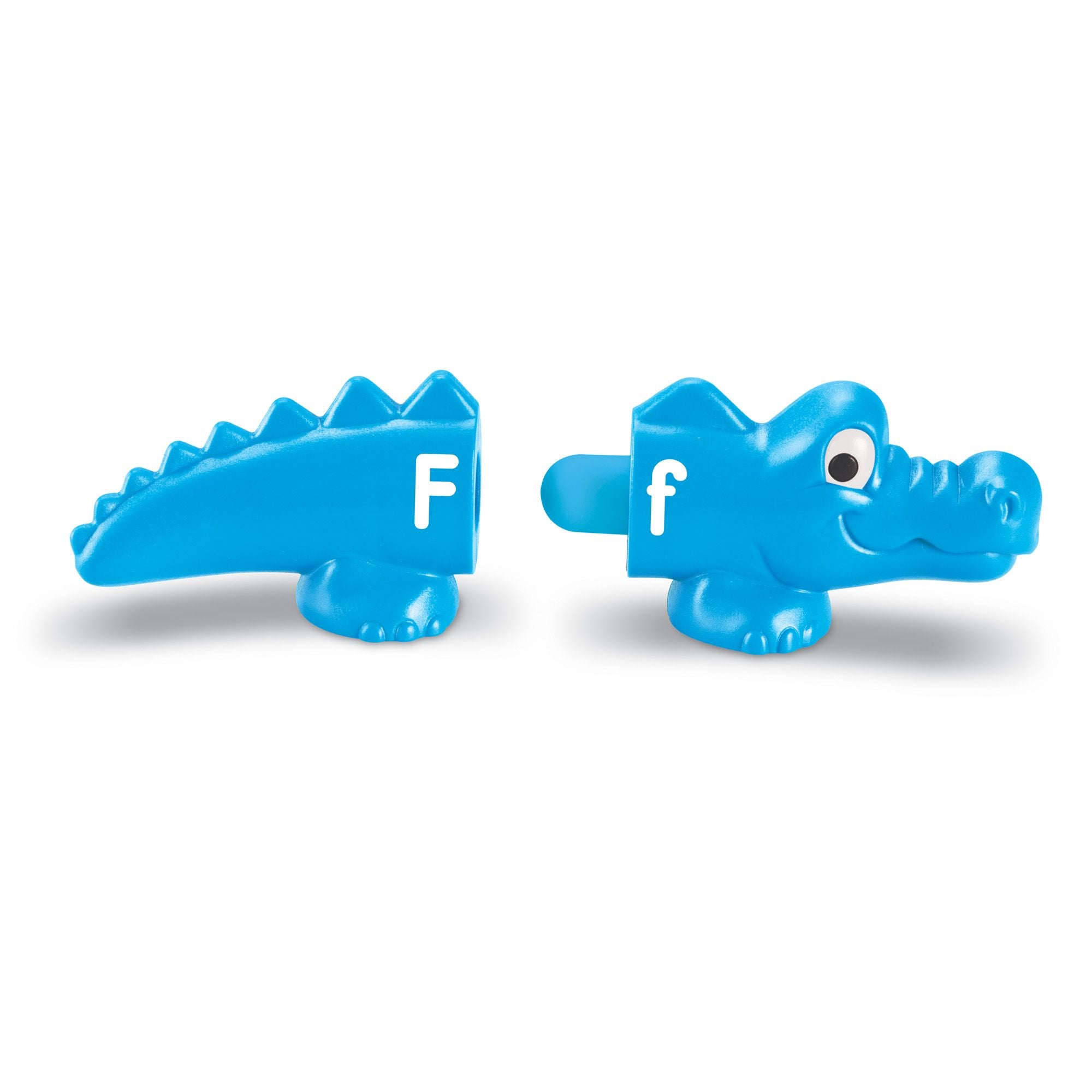 blue alpha gators popped with letter f - learning resources toys