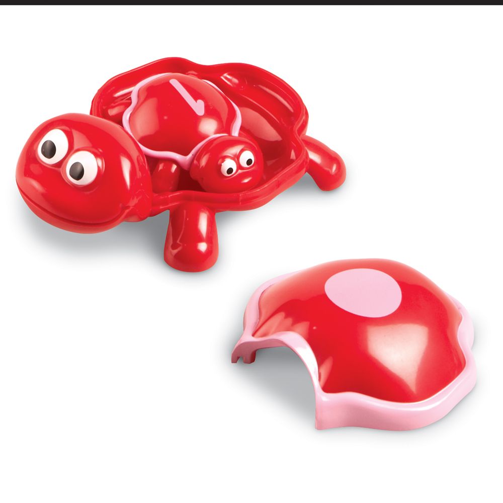 Red turtle with Number 1 from number turtles - learning resources toys
