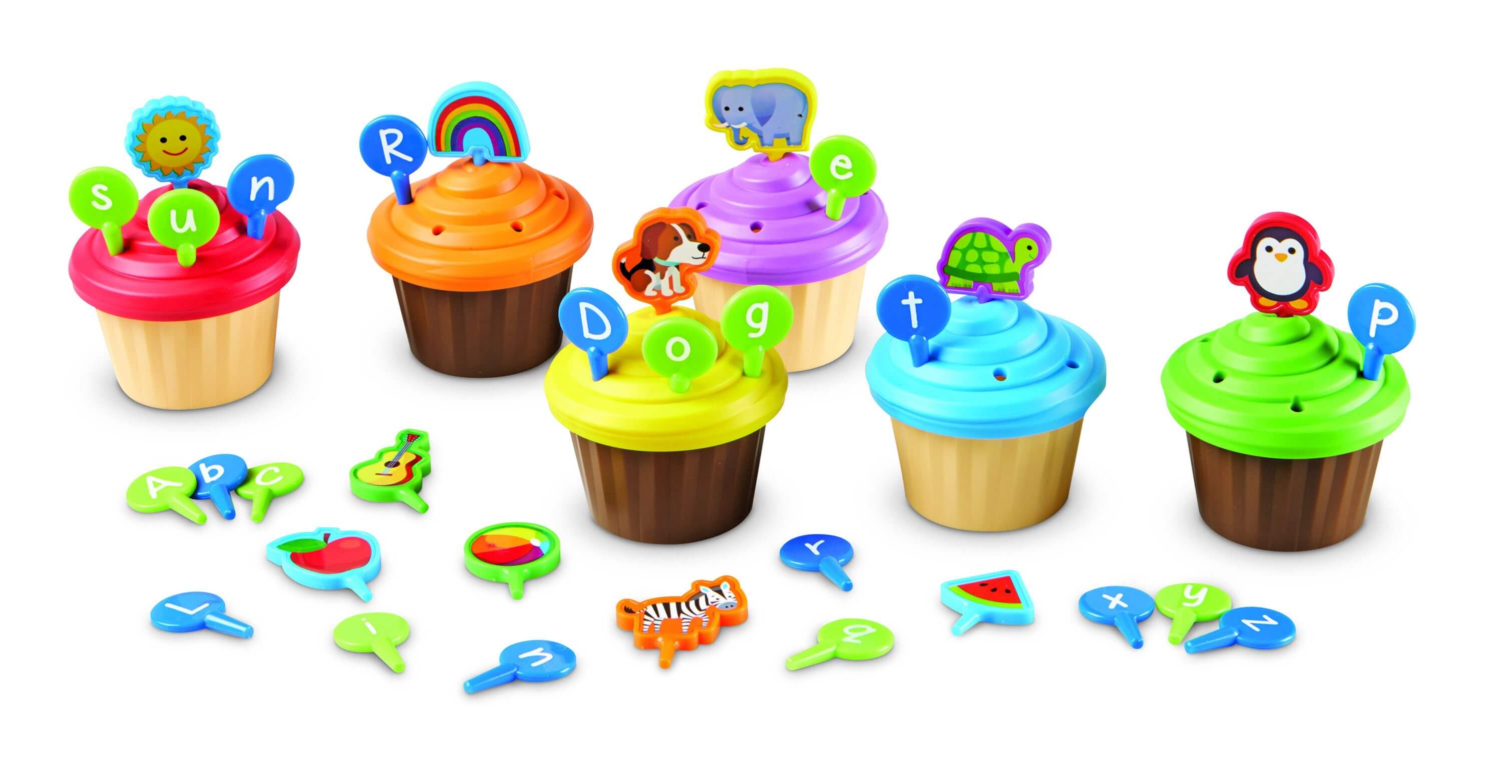 Abc Parfty ABC Party Cupcake Toppers – The Toy Room
