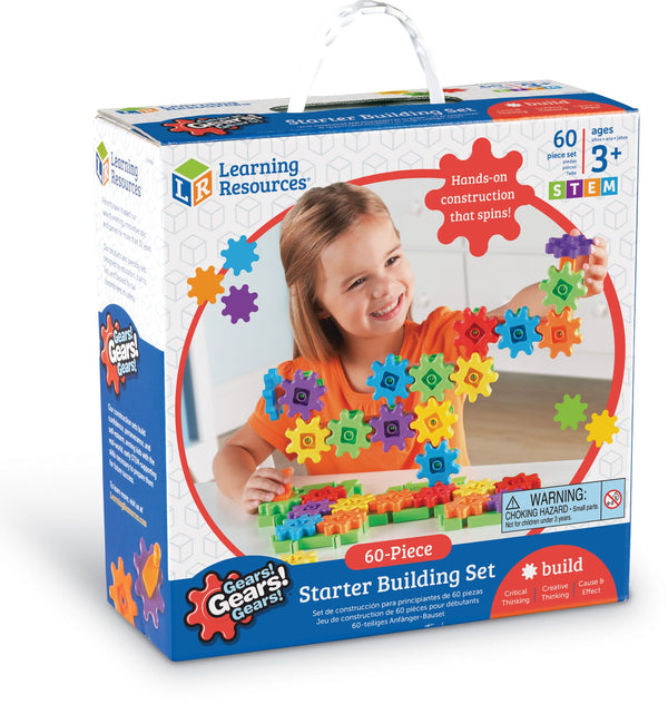 gears 60 pcs package view 3D - learning resources toys