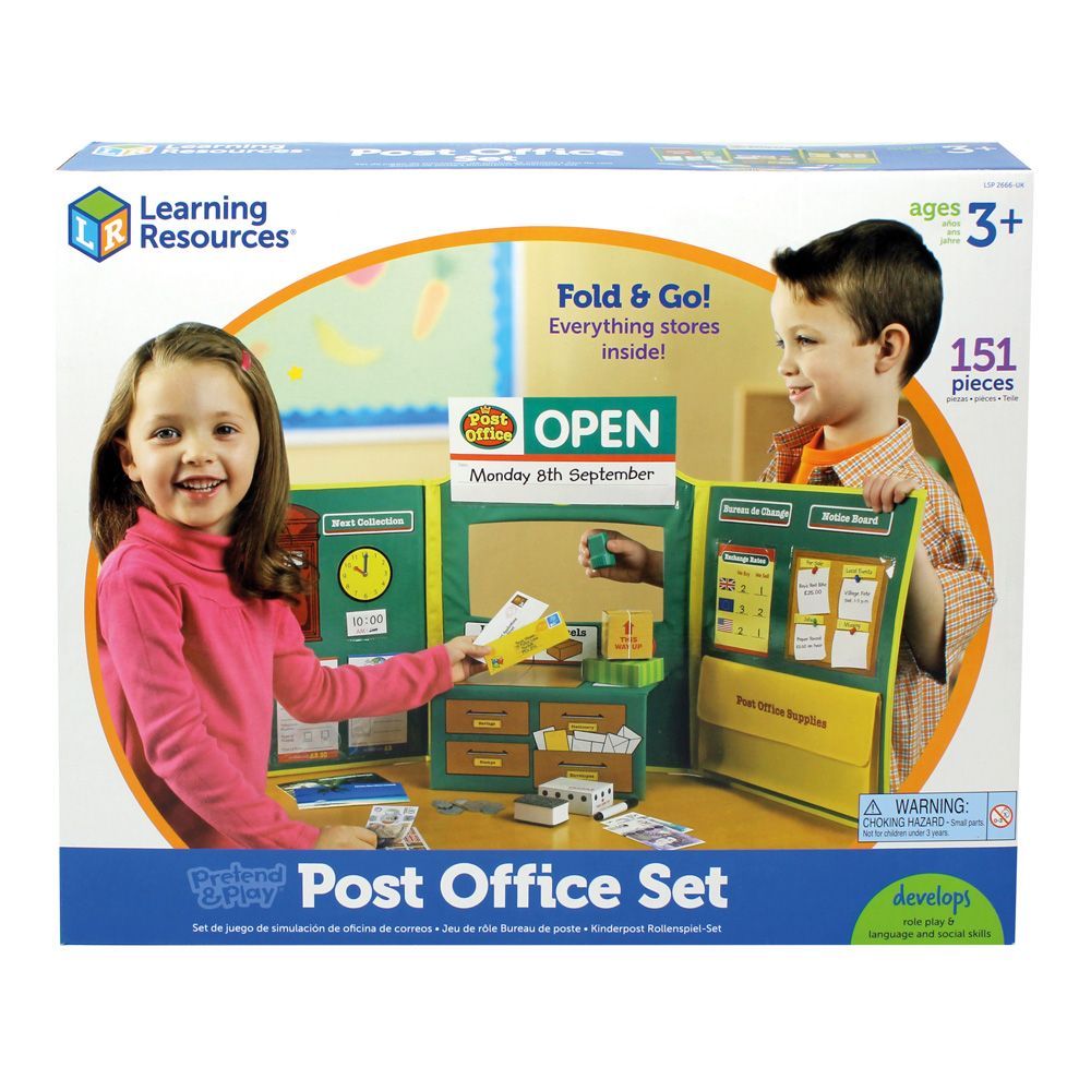 buy post office toy playset for kids - learning resources toys - shop post office play set