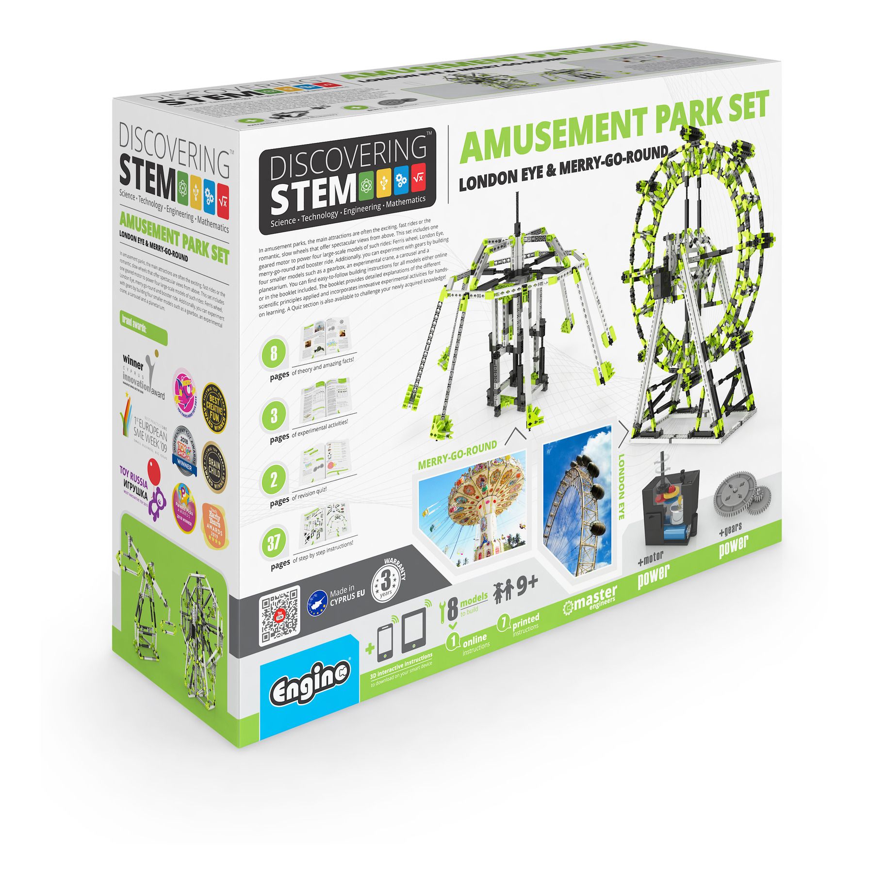 engino stem toys - amusement park - make your own amusement park