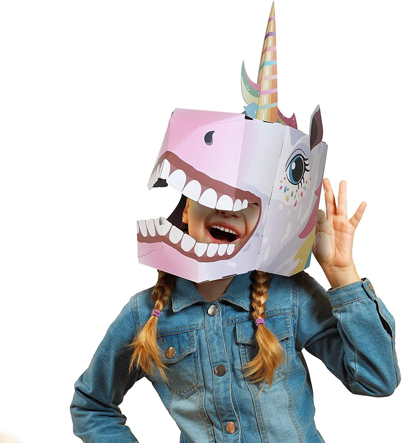 Make a Unicorn 3D Mask Card - The Toy Room - Fiesta Crafts